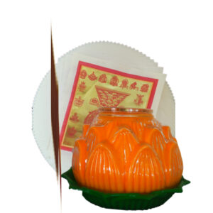 Big Lotus Candle Offering Set | 大莲花烛配套供品