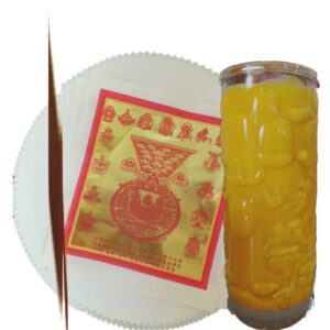 Dragon Candle Offering Set | 双龙烛配套供品