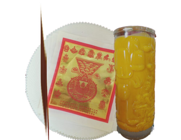 Dragon Candle Offering Set | 双龙烛配套供品