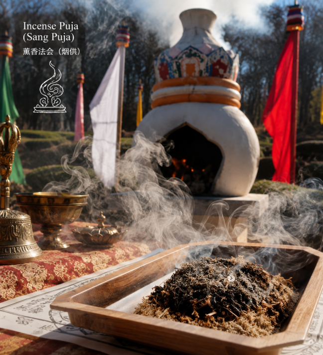 Incense Puja (Sang Puja) <br/>薰香法会(烟供)